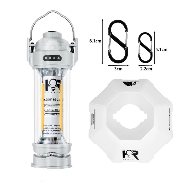 DOTWISE 3000mAh Portable Retro Camping Lantern 11