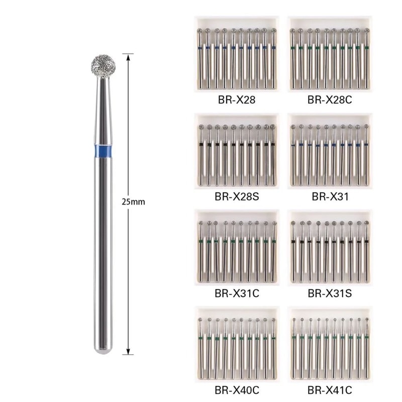 AZDENT Dental Diamond Burs High Speed Drill 1