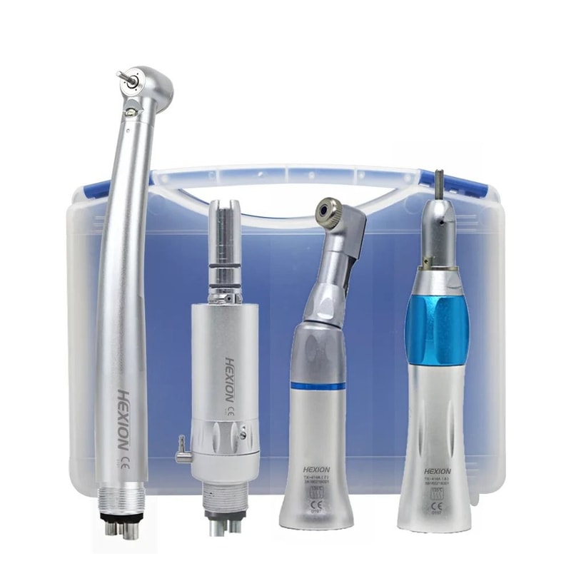 LED High Speed And Low Speed Dental Handpiece Kit 9