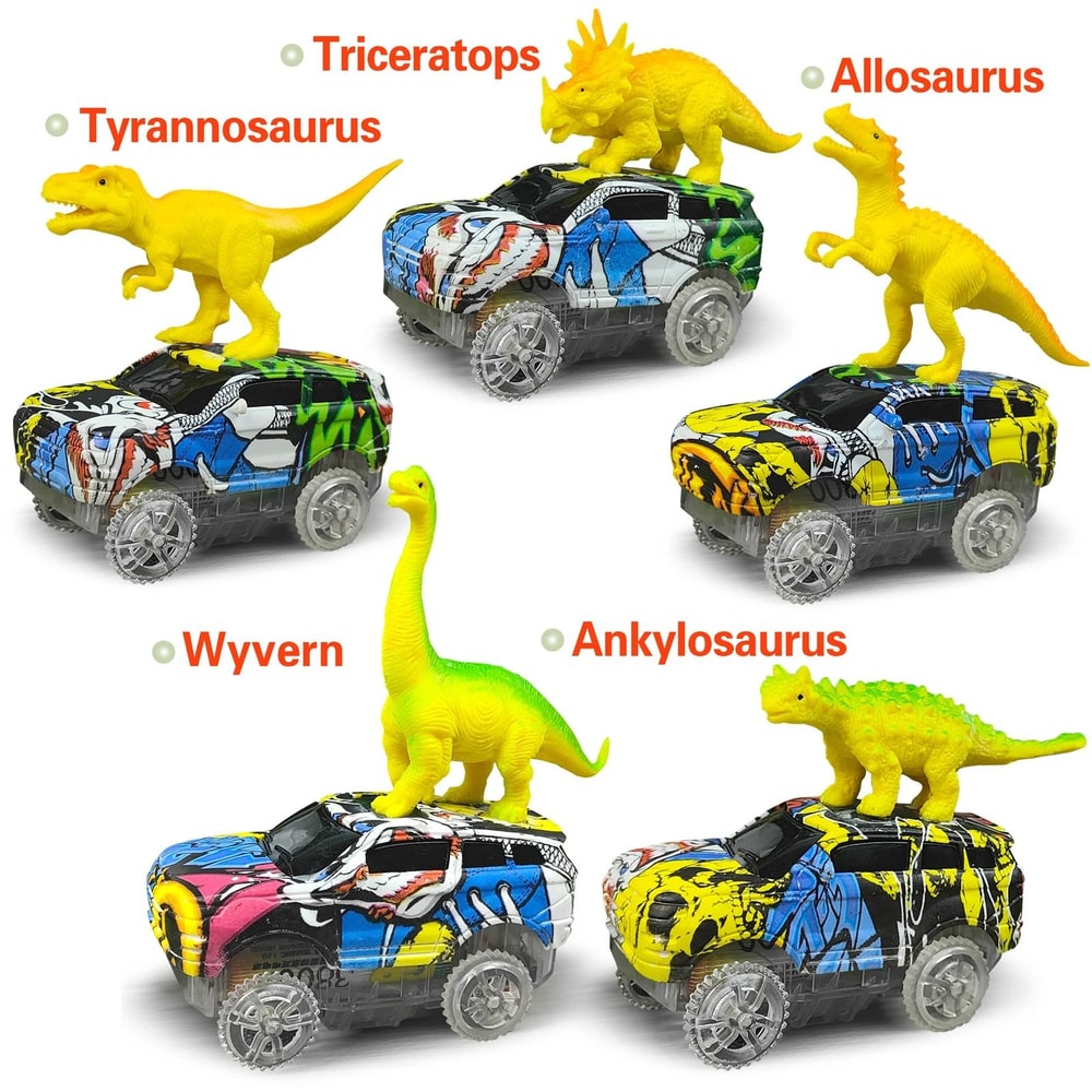 Magic Climbing Electric Dinosaur Railway Toy Set 2