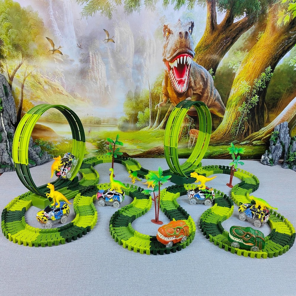 Magic Climbing Electric Dinosaur Railway Toy Set 3