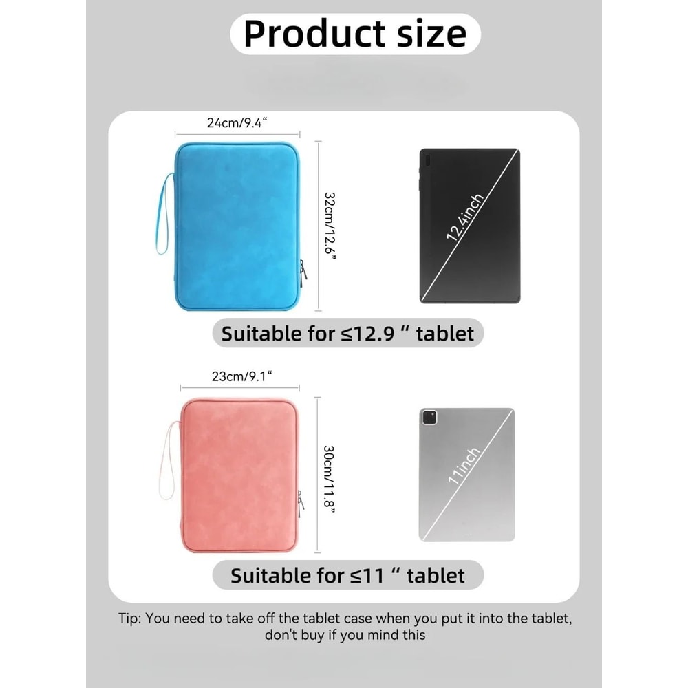 Waterproof Zipper Tablet Sleeve Pouch 5