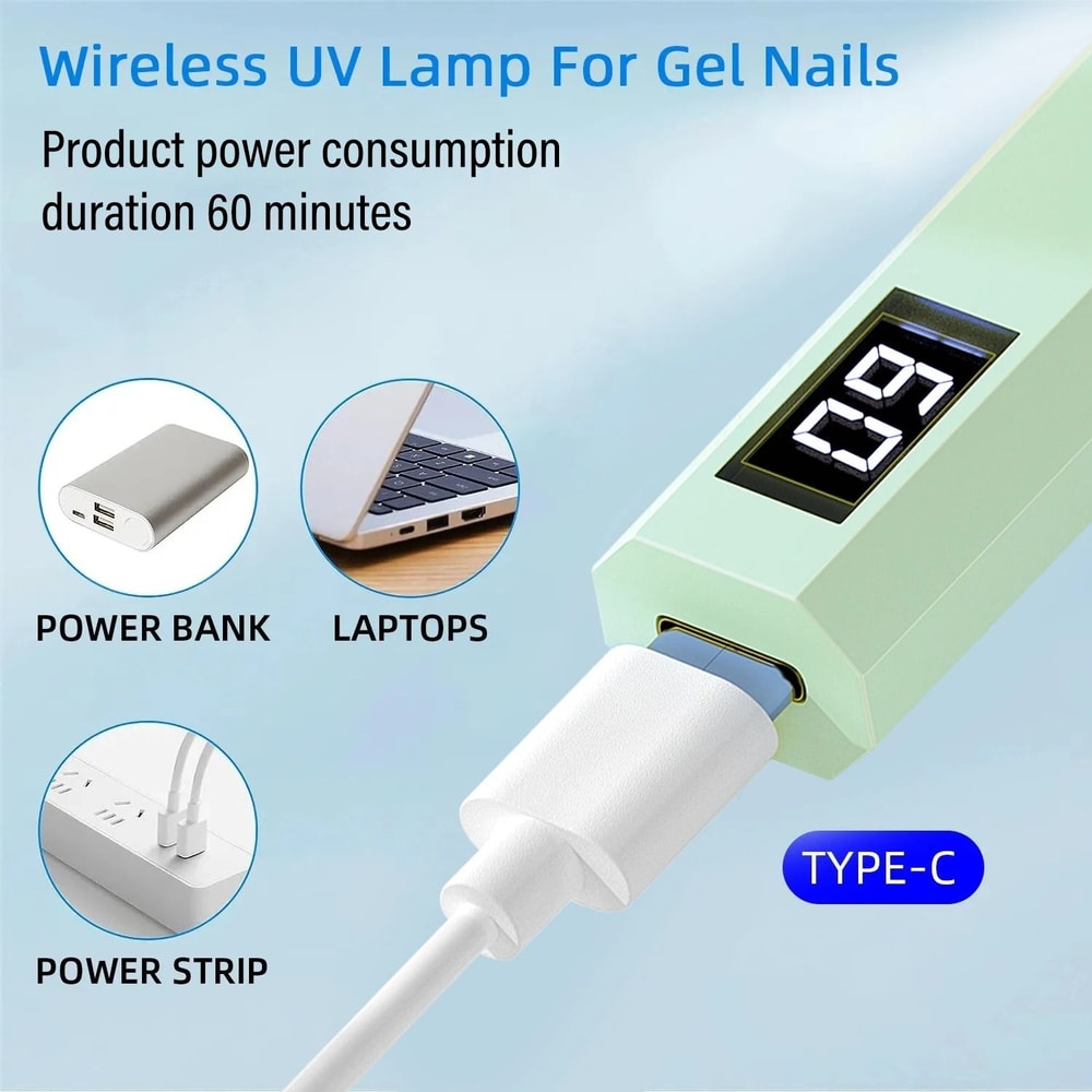 YIKOOLIN Handheld USB Mini UV LED Nail Lamp 2