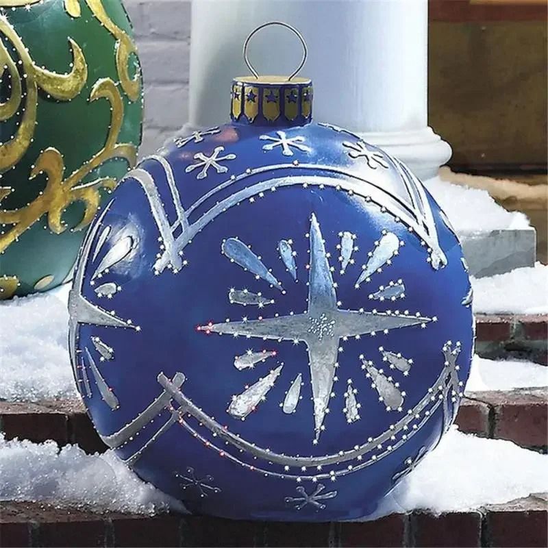 60cm Giant Outdoor Christmas Inflatable Decorated Ball 17