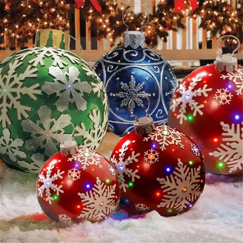 Giant Outdoor Inflatable Christmas Ball Set 2