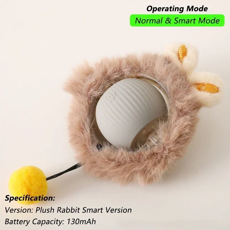 Smart Interactive Rolling Pet Ball With Tail 6