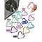 5Piece HeartShaped Metal Carabiner Keychain Set 0