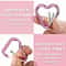 5Piece HeartShaped Metal Carabiner Keychain Set 2