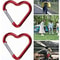 5Piece HeartShaped Metal Carabiner Keychain Set 3