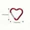 5Piece HeartShaped Metal Carabiner Keychain Set 5