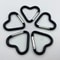 5Piece HeartShaped Metal Carabiner Keychain Set 6