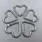 5Piece HeartShaped Metal Carabiner Keychain Set 7
