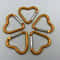 5Piece HeartShaped Metal Carabiner Keychain Set 10
