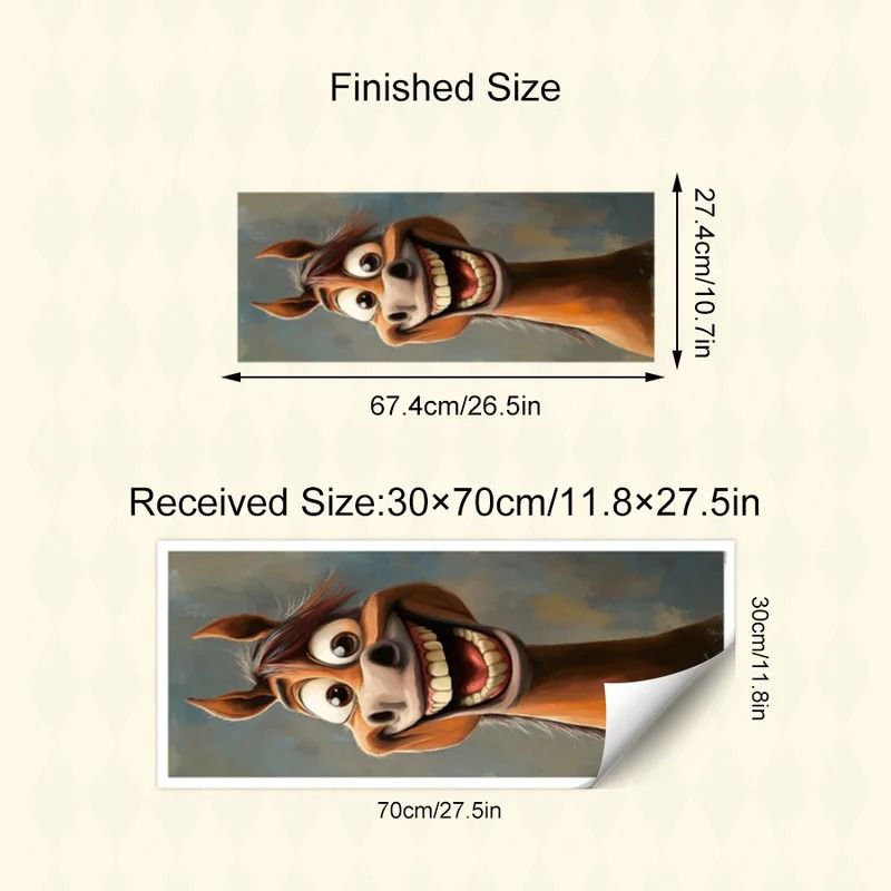 Funny Cartoon Horse Trash Can Sticker Decal 6