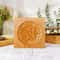 Wood Carved Floral Cookie Mold 2