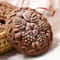 Wood Carved Floral Cookie Mold 4