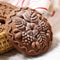 Wood Carved Floral Cookie Mold 4