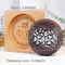Wood Carved Floral Cookie Mold 7