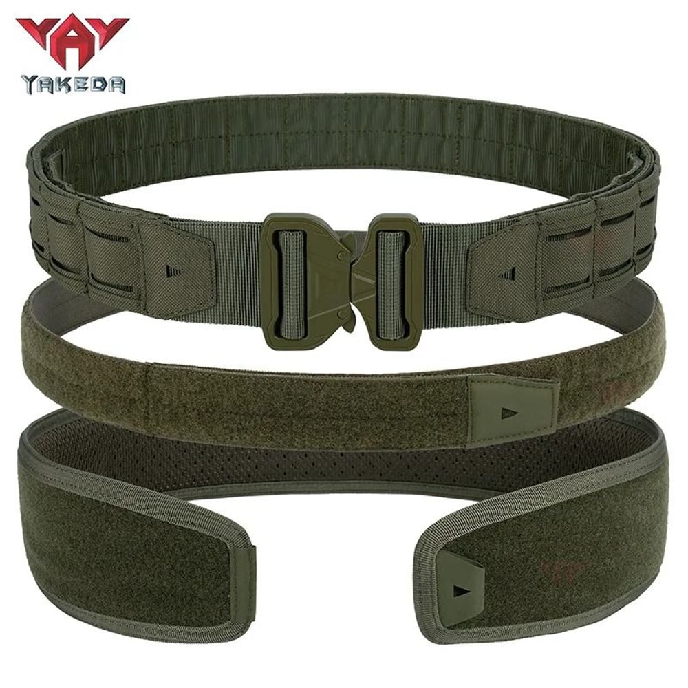 YAKEDA 3IN1 Laser Cut Tactical Combat Belt 8