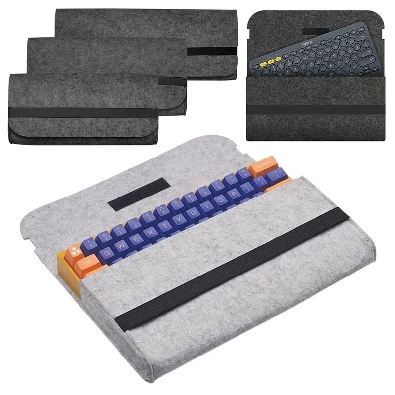 Portable Mechanical Keyboard Felt Carrying Case 0