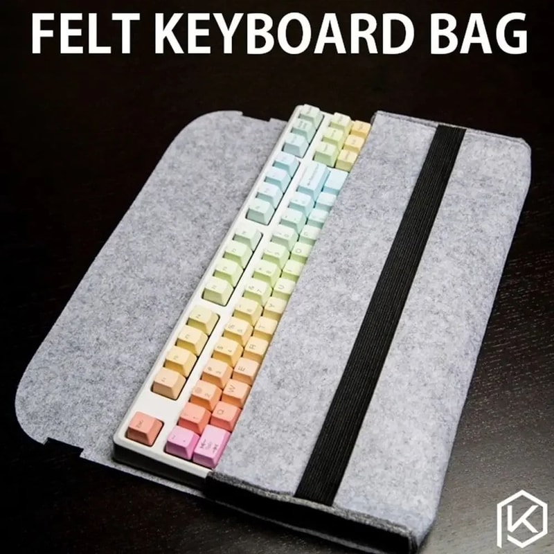 Portable Mechanical Keyboard Felt Carrying Case 1