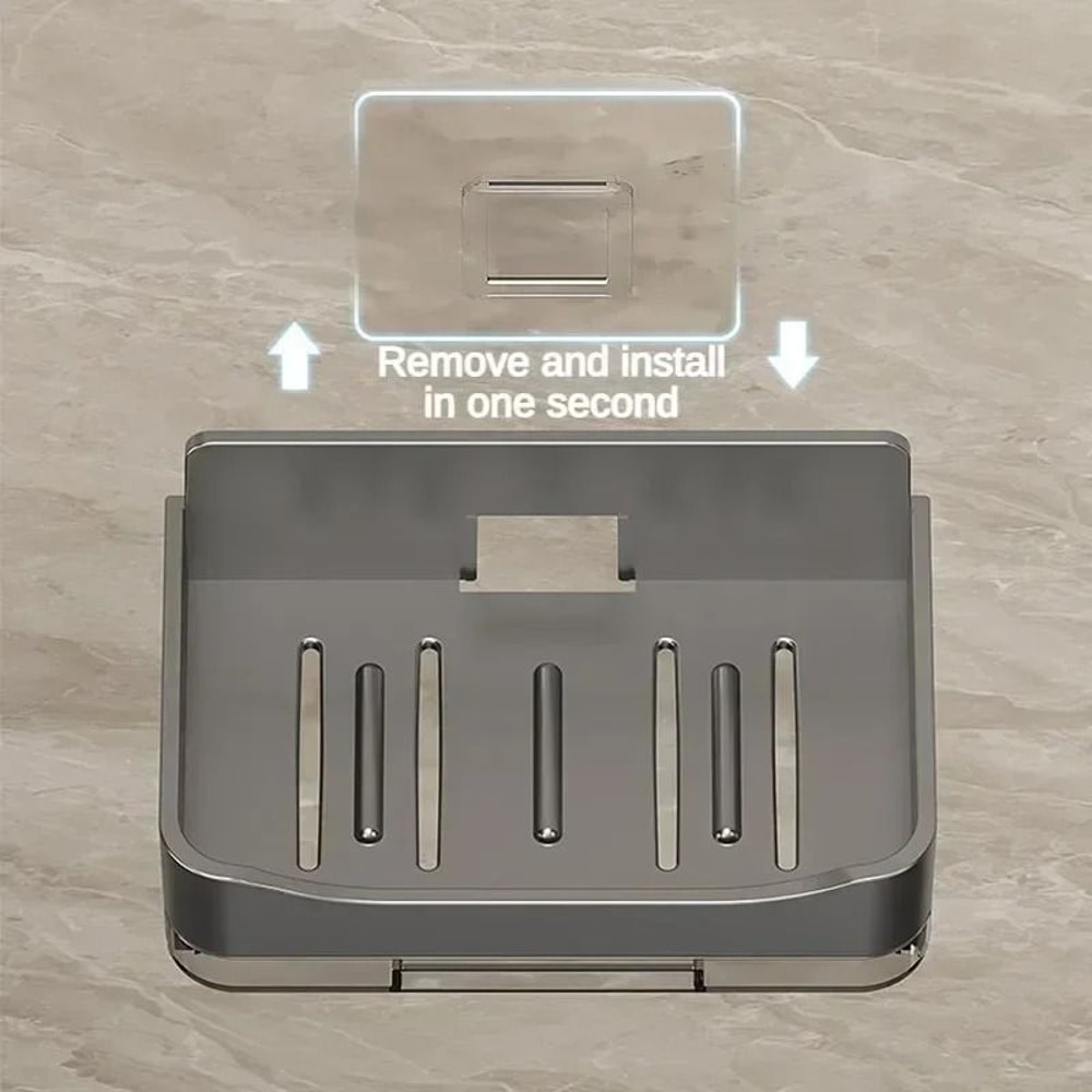 FreePunching Wall Mounted Double Layer Soap Holder 4