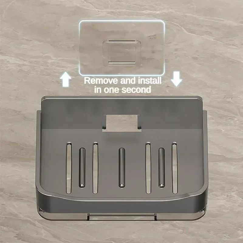 FreePunching Wall Mounted Double Layer Soap Holder 4