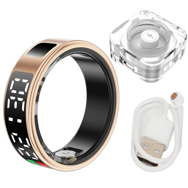 Smart Health And Sleep Monitoring Ring With LED Display 11