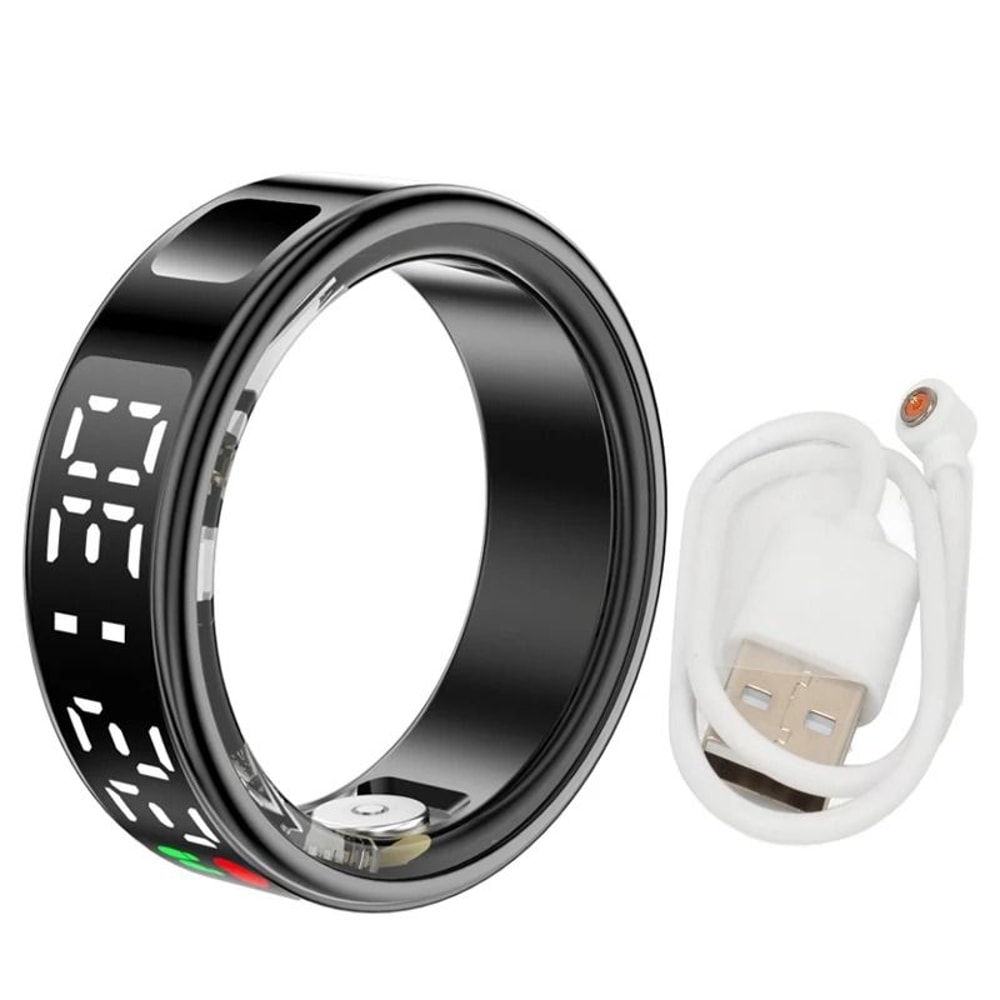 Smart Health And Sleep Monitoring Ring With LED Display 7