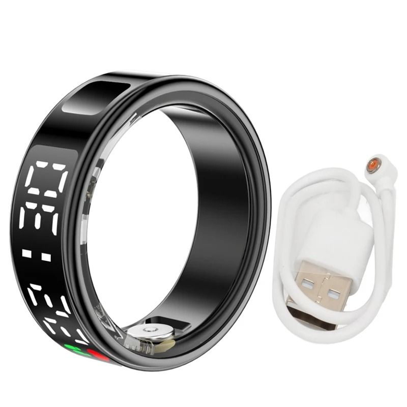 Smart Health And Sleep Monitoring Ring With LED Display 7