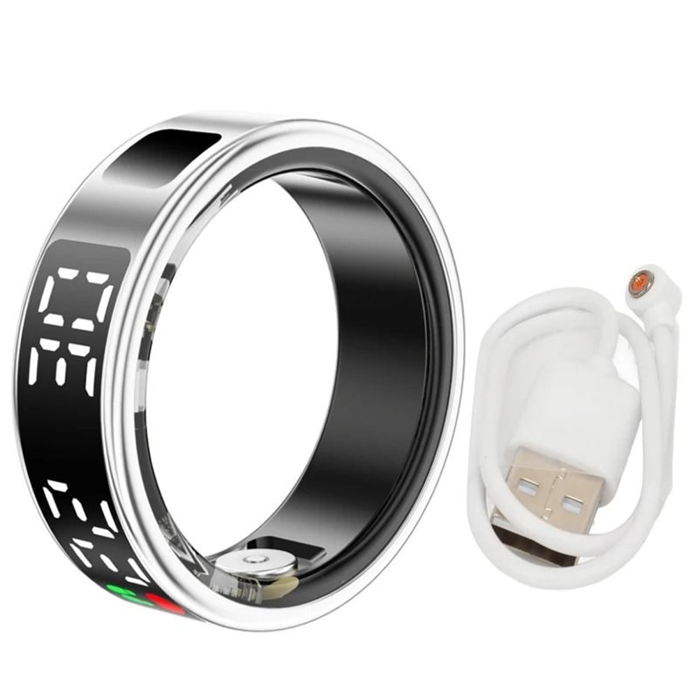 Smart Health And Sleep Monitoring Ring With LED Display 8