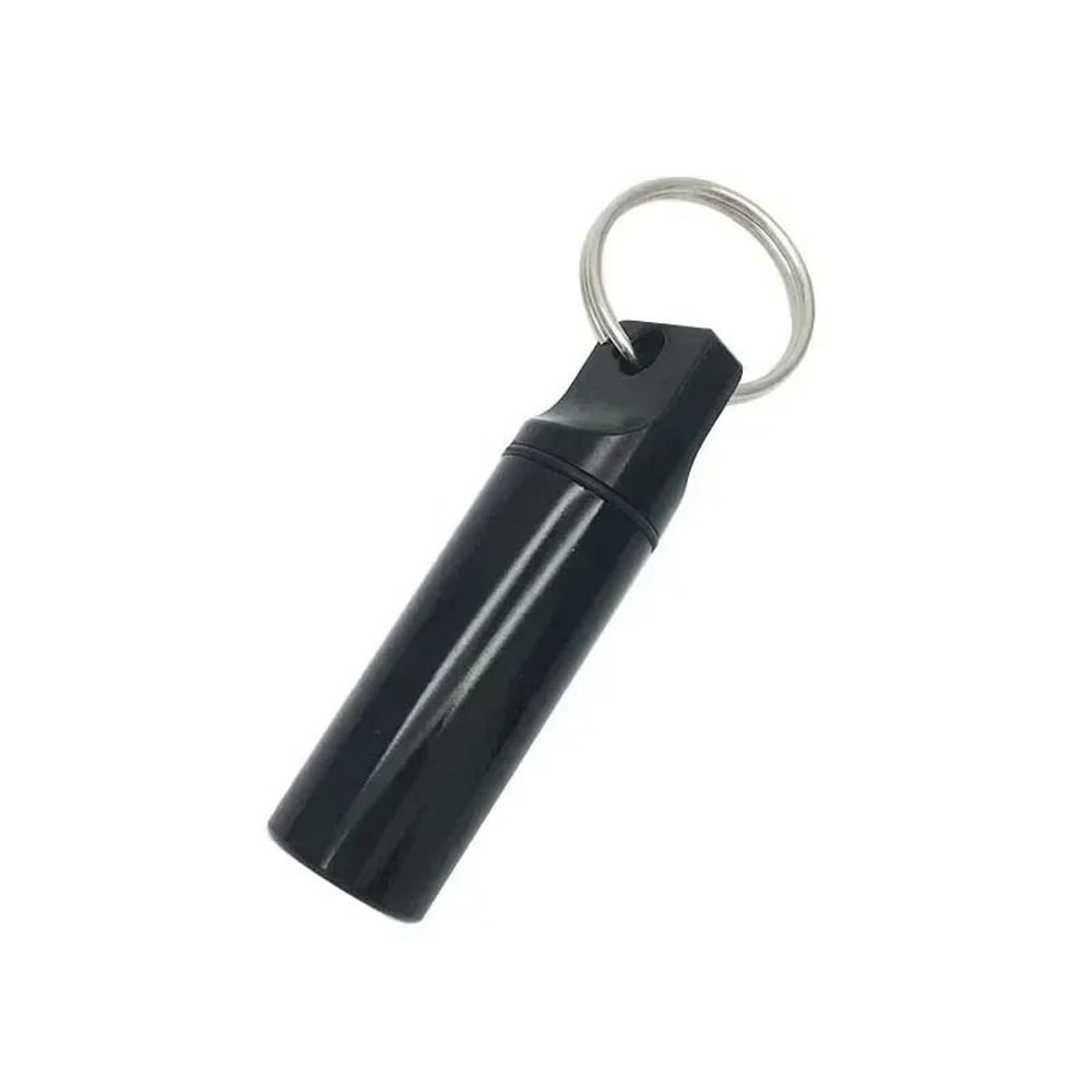 Aluminum Waterproof Pill Box Case With Keychain 7