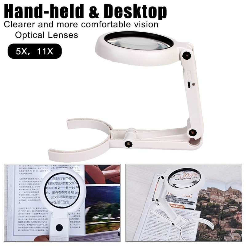 DualPower Handheld And Desktop LED Magnifying Glass 1