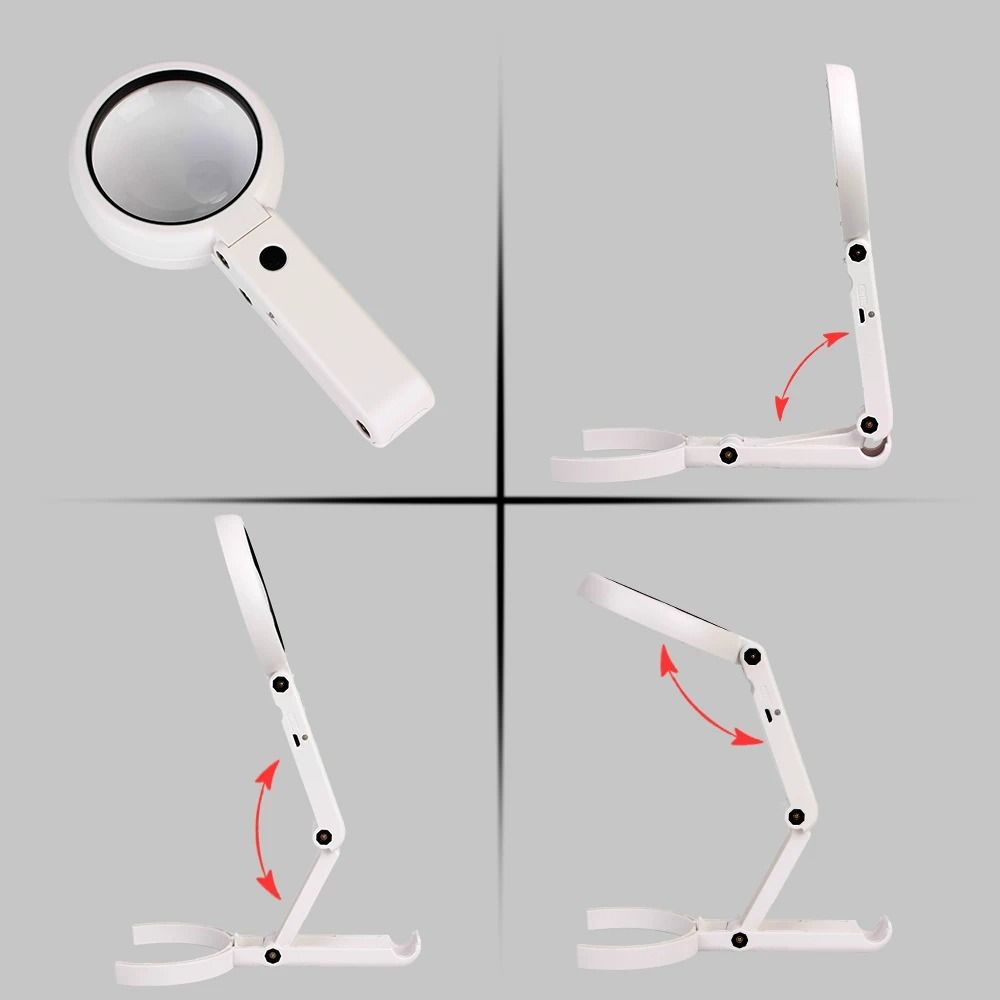 DualPower Handheld And Desktop LED Magnifying Glass 2