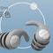 Silicone NoiseCancelling ThreeLayer Earplugs 6