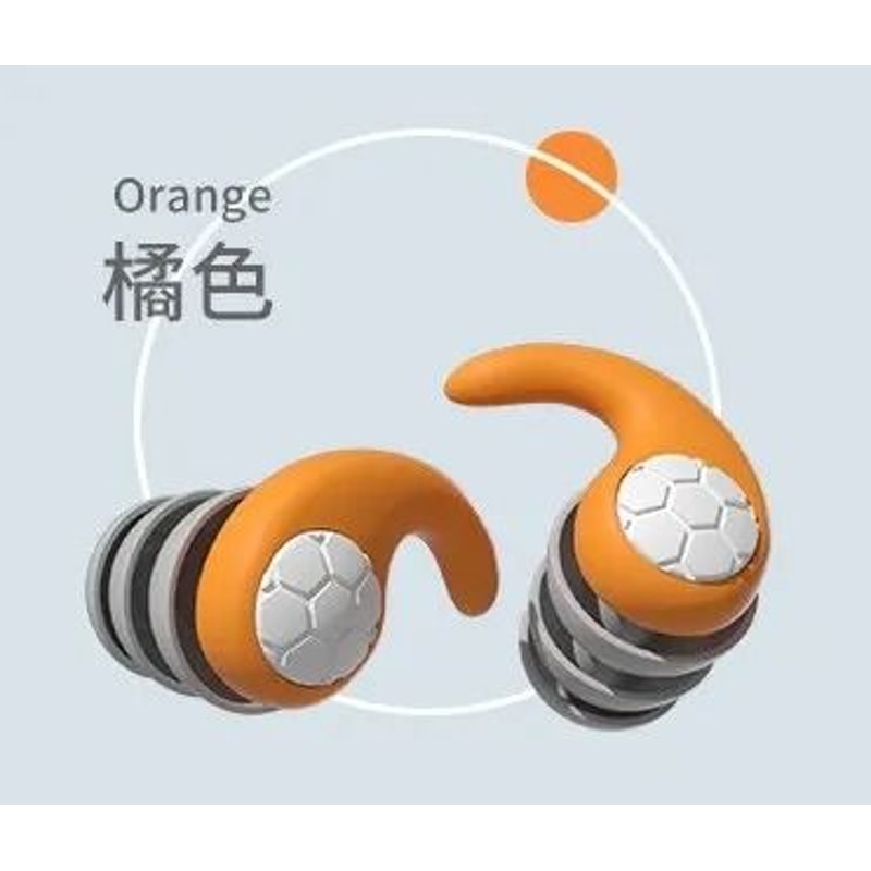 Silicone NoiseCancelling ThreeLayer Earplugs 8