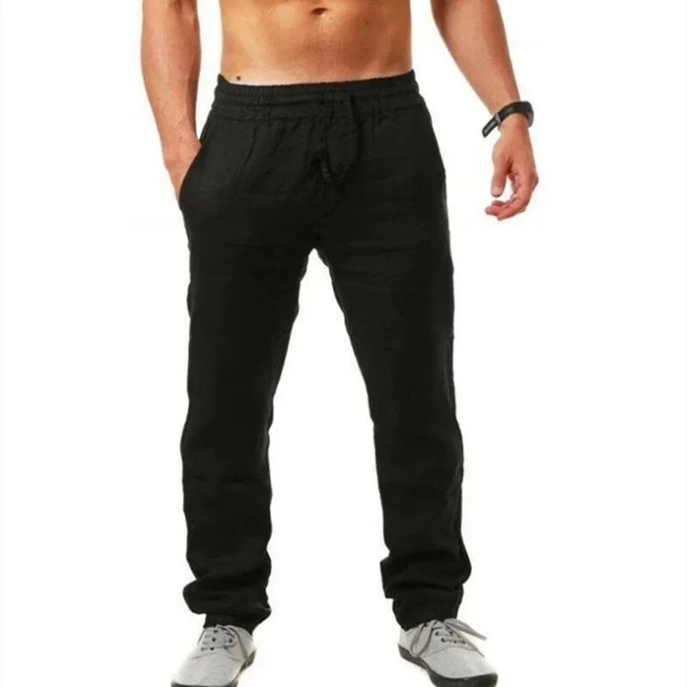 Mens Summer Breathable Casual Fitness Pants 9