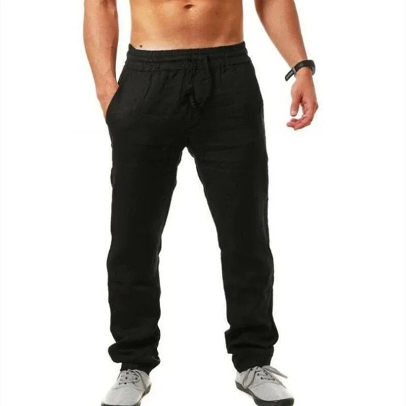 Mens Summer Breathable Casual Fitness Pants 9
