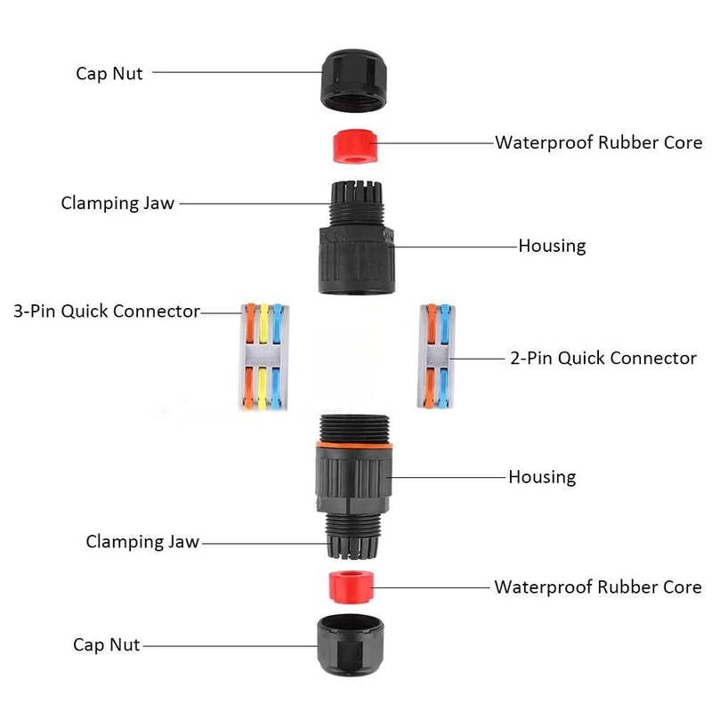 IP68 Waterproof Joint Wire Quick Connector 1