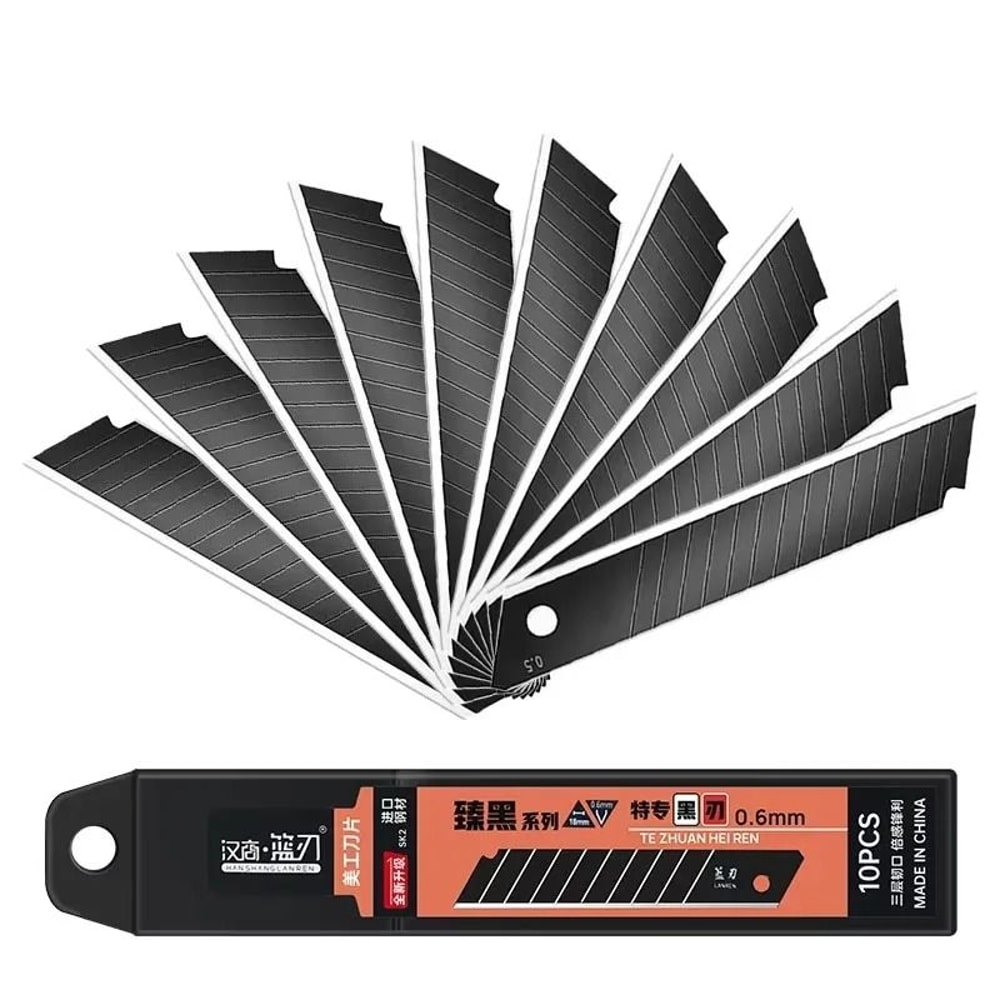 IndustrialStandard Carbon Steel Utility Knife Replacement Blades 5