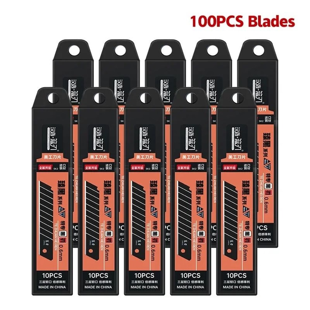 IndustrialStandard Carbon Steel Utility Knife Replacement Blades 7