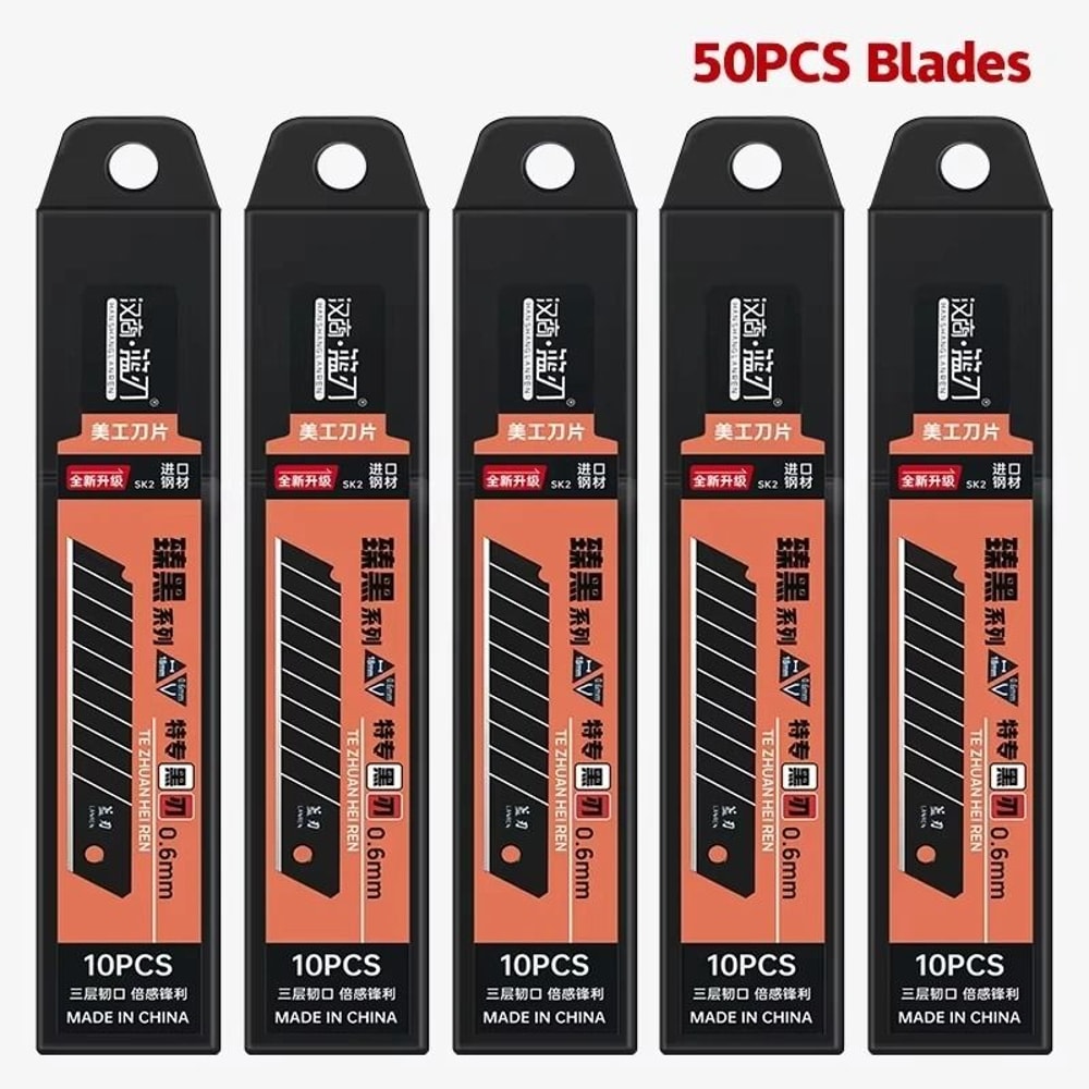 IndustrialStandard Carbon Steel Utility Knife Replacement Blades 8