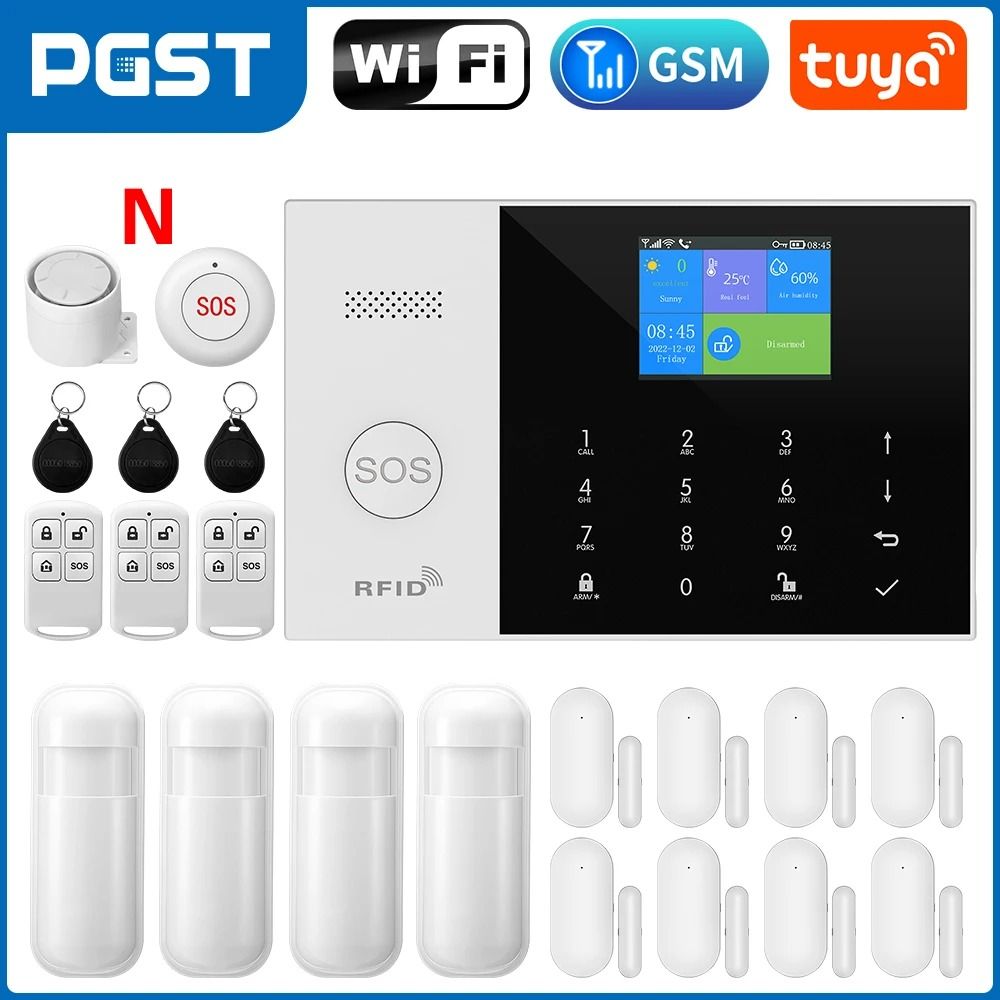 PGST Residential Tuya Smart GSM WiFi Home Alarm System 14