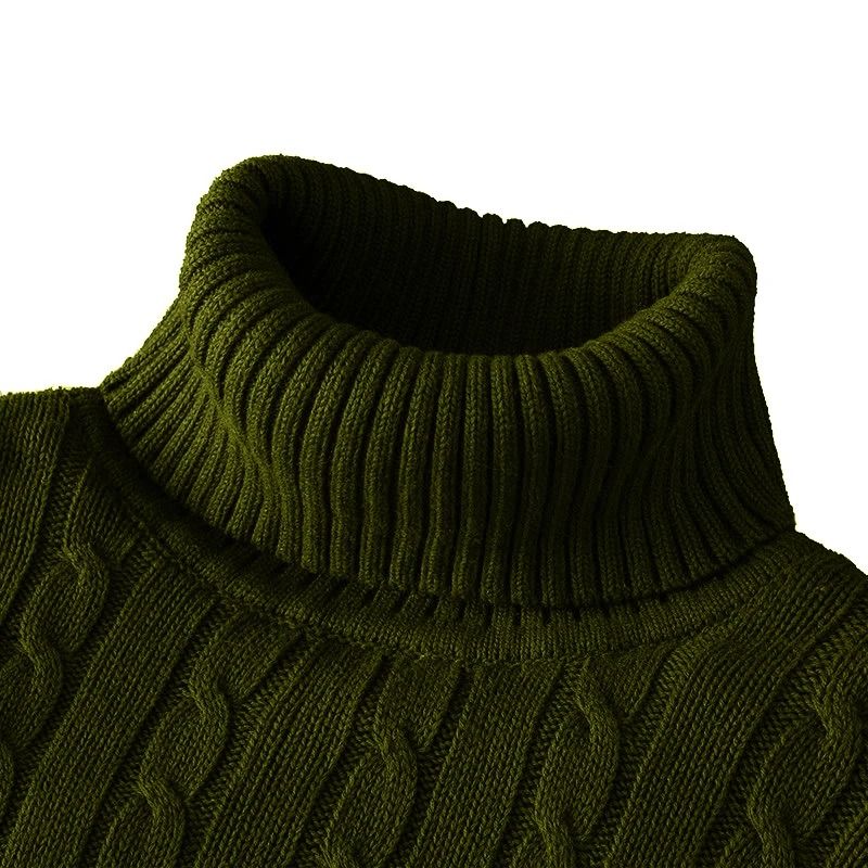 New Mens Turtleneck Knitted Woolen Sweater 11