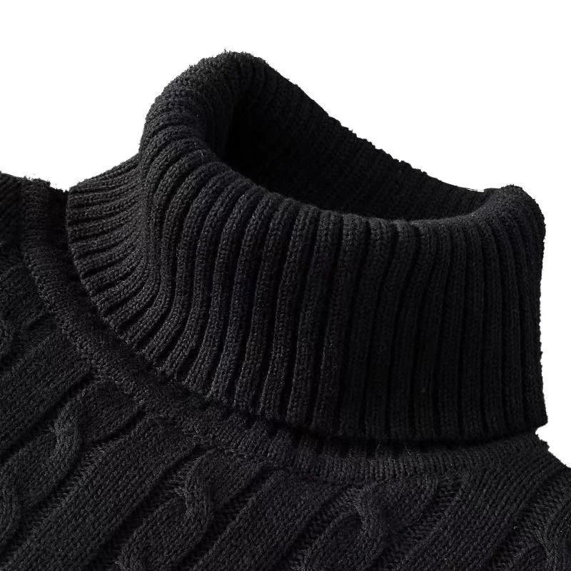 New Mens Turtleneck Knitted Woolen Sweater 12