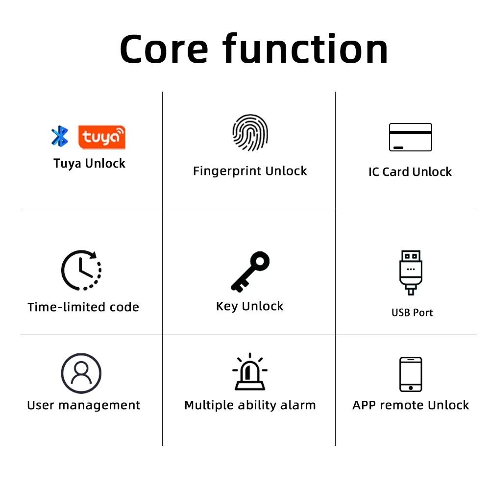 RAYKUBE M5 Tuya BLE Smart Fingerprint Door Lock 1