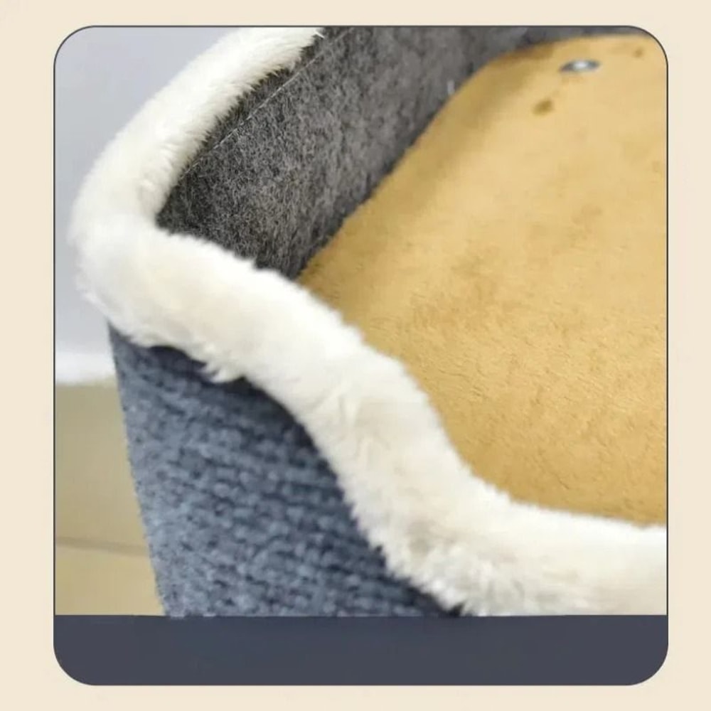 Luxury 3Tiers Covered Cat Bed And Winter Pet Cave 5