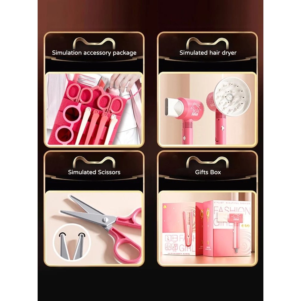 Kids Simulation Haircut And Makeup Role Play Kit 5