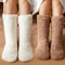 Thickened Winter Woven Thermal Cashmere Floor Socks 3