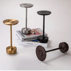 aluminum alloy retro portable rechargeable led desk lamp